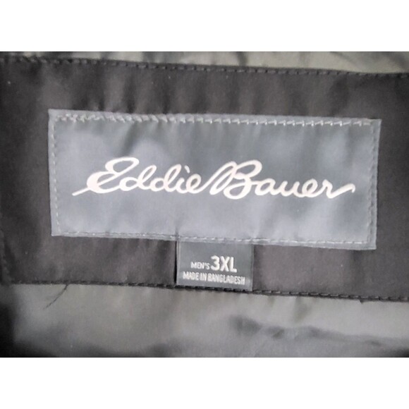 EDDIE BAUER MEN’S BLACK GOOSE DOWN VEST XXXL ZIP CLOSE & ZIP PKTS EUC - Picture 4 of 7